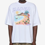 Marni Beach T-Shirt Lily White