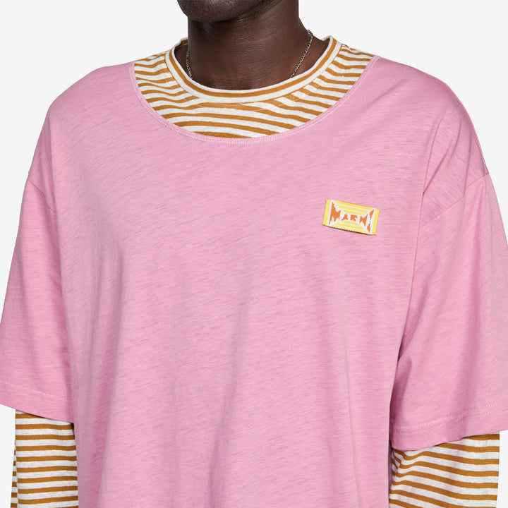 Layered Longsleeve T-Shirt Mustard