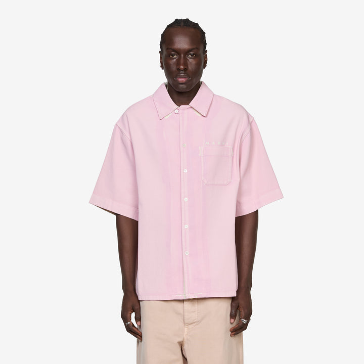 Pocket Shirt Pink Gummy Front