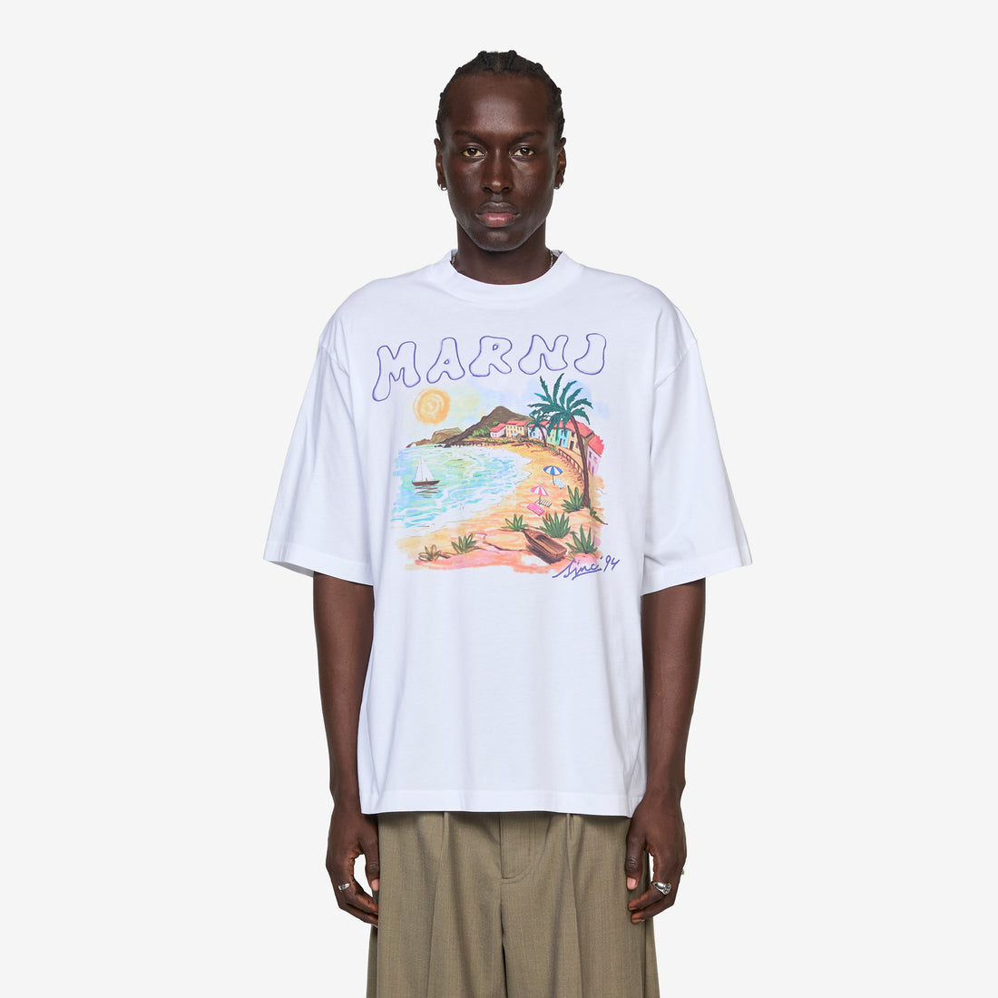 Marni Beach T-Shirt Lily White Tees