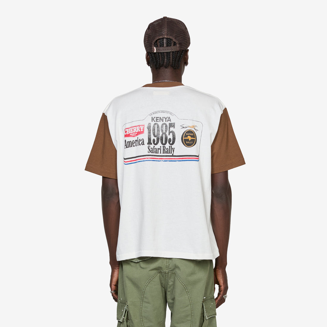 Safari Boxy Ringer T-Shirt Chocolate Tees
