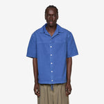 Drawstring Hem Shirt Ocean
