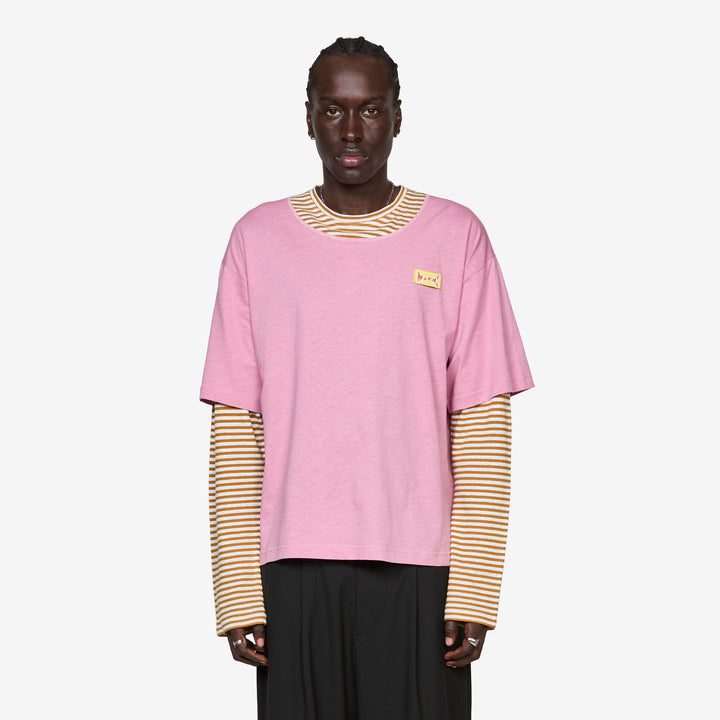 Layered Longsleeve T-Shirt Mustard Front