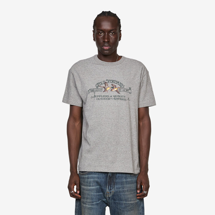 Classic Fit Polo Sportsman T-Shirt Dark Vintage Heather Front