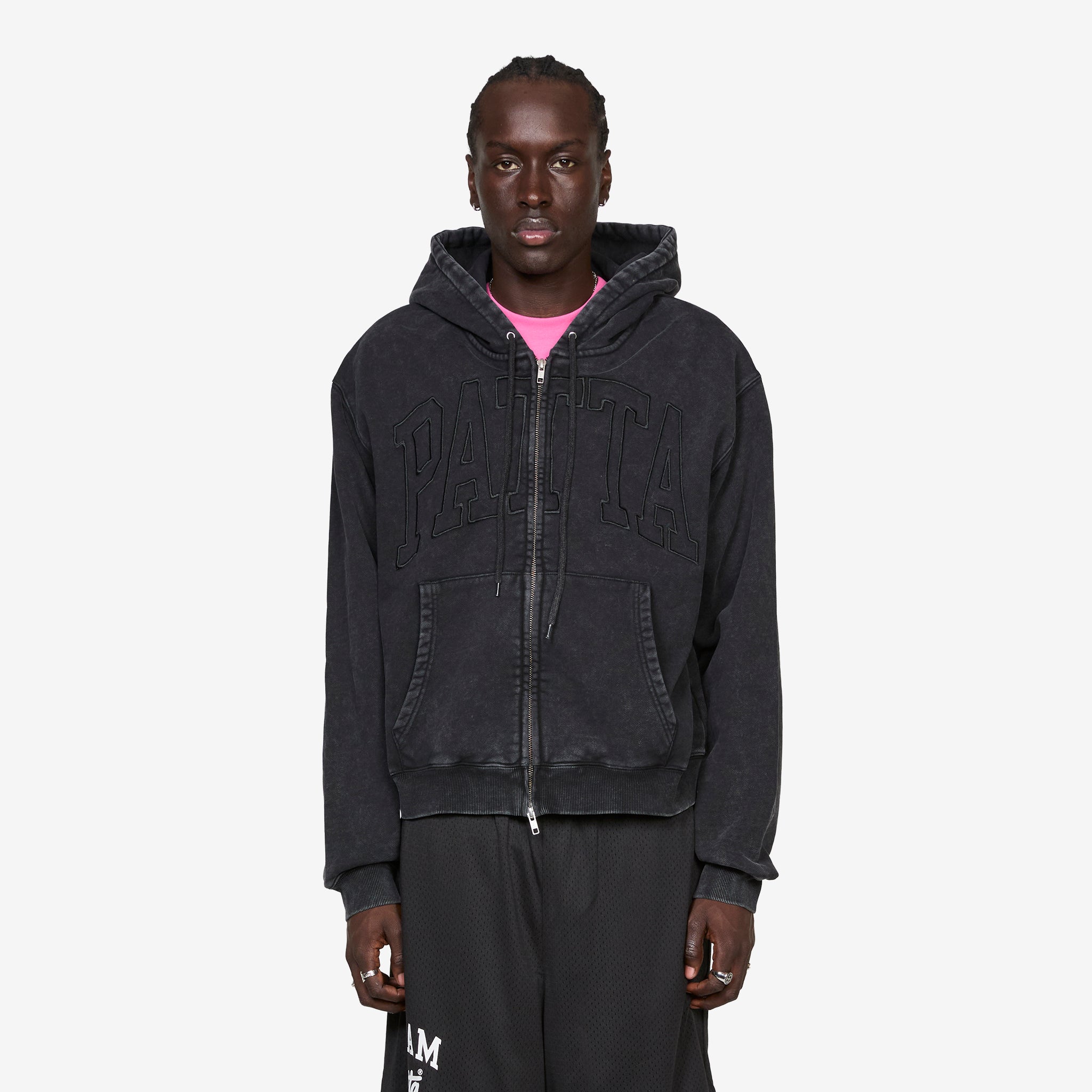 Loopback Logo Zip Hooded Sweater Moonless Night – Above The Clouds