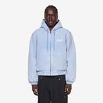 Peace Canvas Hooded Jacket Light Blue Denim