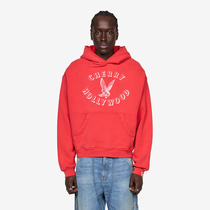 Hollywood Pullover Hoodie Tomato Front