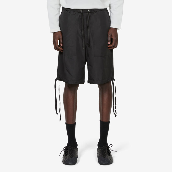 Military Non-Down Reversible Shorts Black Front