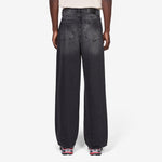 Baggy Denim Jeans Black Vein