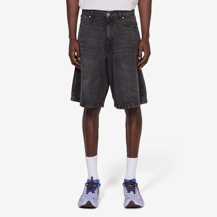 Denim Jorts Black Vein Front