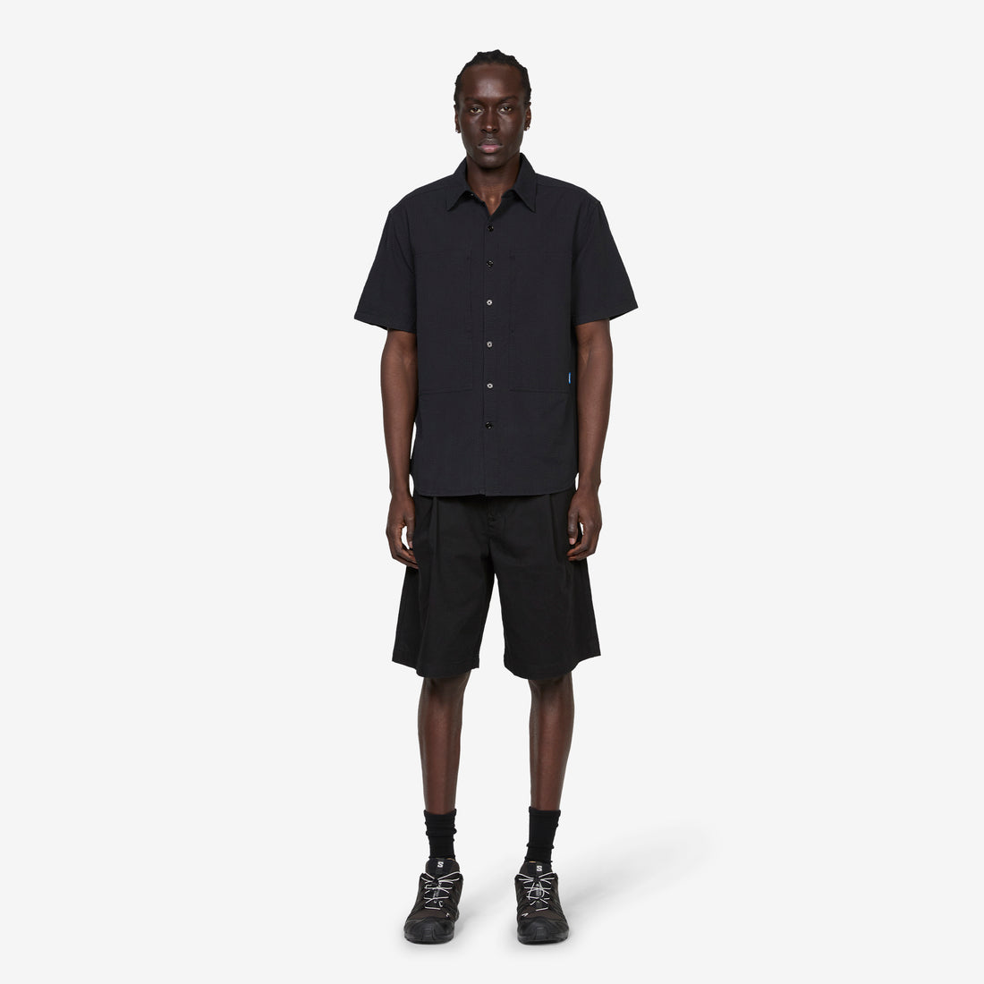 Cliff Short Sleeve Shirt Black Seer Shirts