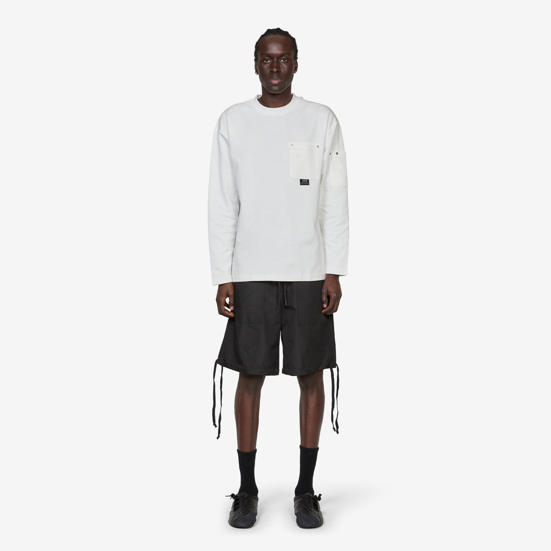 Military Non-Down Reversible Shorts Black Shorts