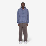 Not Fade Away Zip Hooded Sweatshirt Washed Dark Grey
