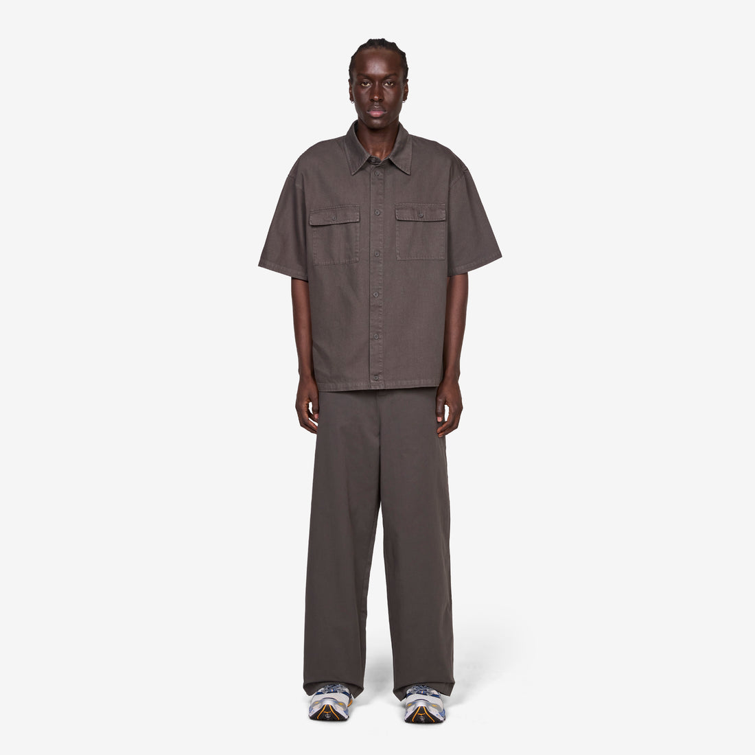 Washed Oversized Shirt Dusty Brown Shirts