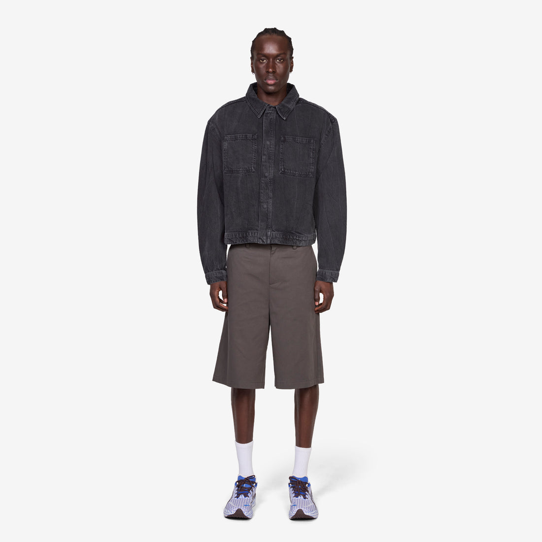 Denim Overshirt Black Vein Shirts