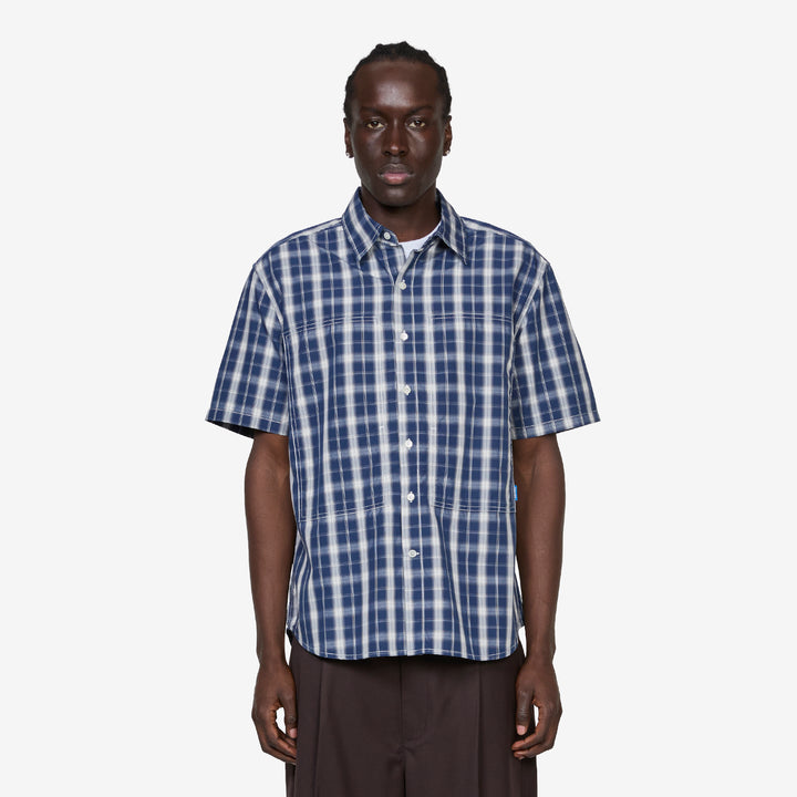 Cliff Short Sleeve Shirt Barn Plaid Front