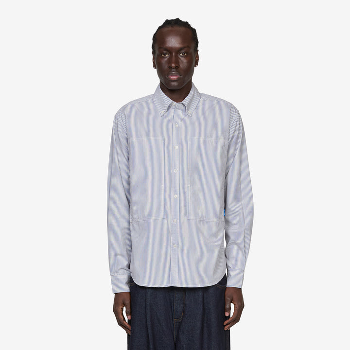 Grant Shirt Sky Stripe Front