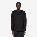 Work Rivet Pocket Long Sleeve T-Shirt Black