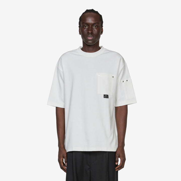 Work Rivet Pocket T-Shirt White Front