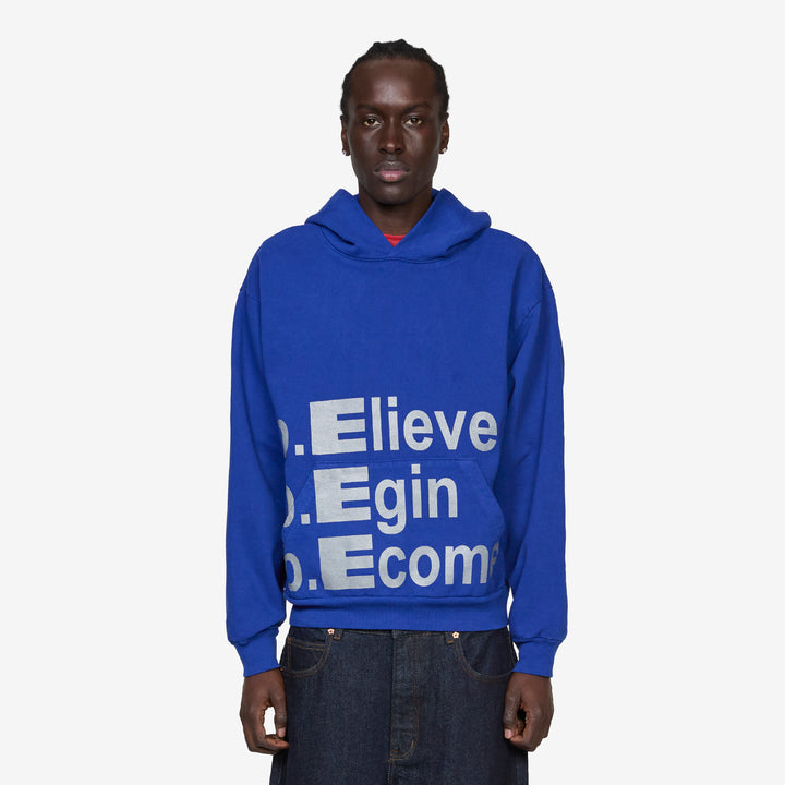 Motivate Hoodie Cobalt Blue Front