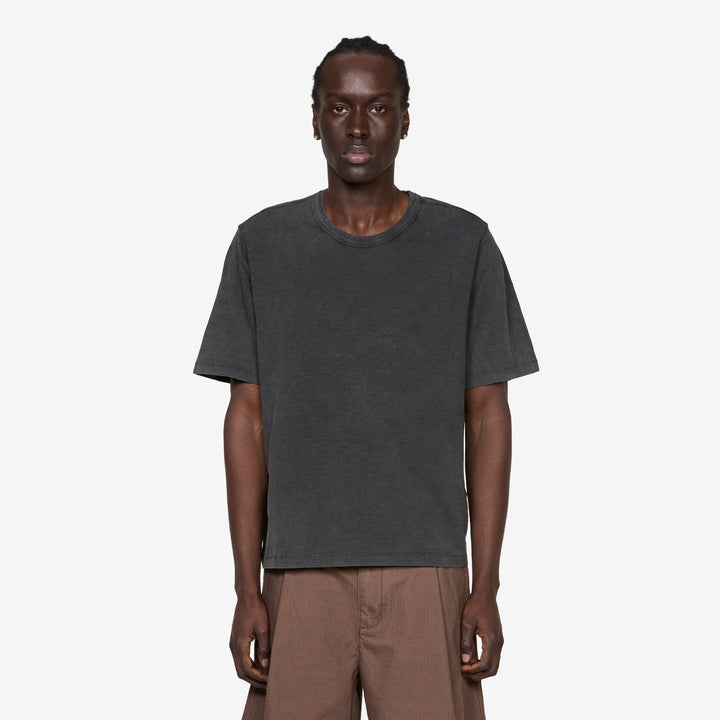 Slub T-Shirt Black Front