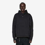 Fleece Pullover Hoodie Black | Ice Silver