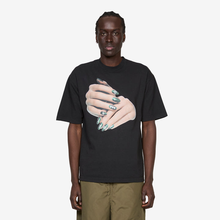 Manicure T-Shirt Black Front