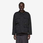Cotton Duck Canvas Work Button Coverall Black