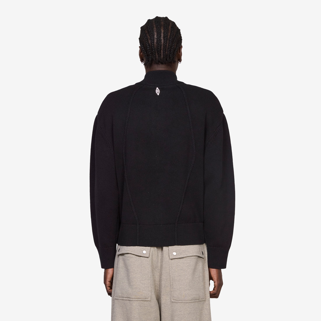 Diamond Knit Cardigan Black Jumpers