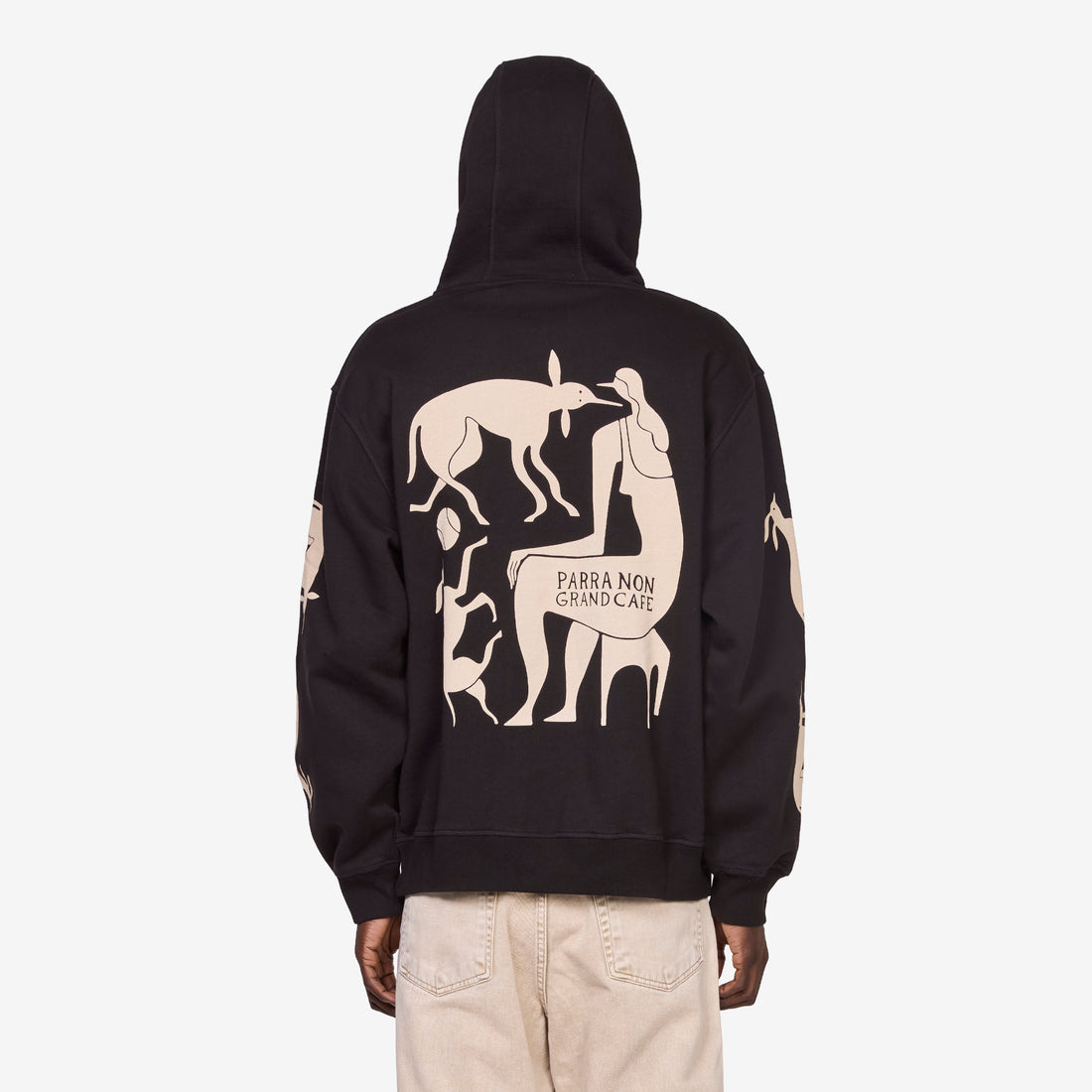 Non Grand Cafe Hooded Sweatshirt Black Shirts