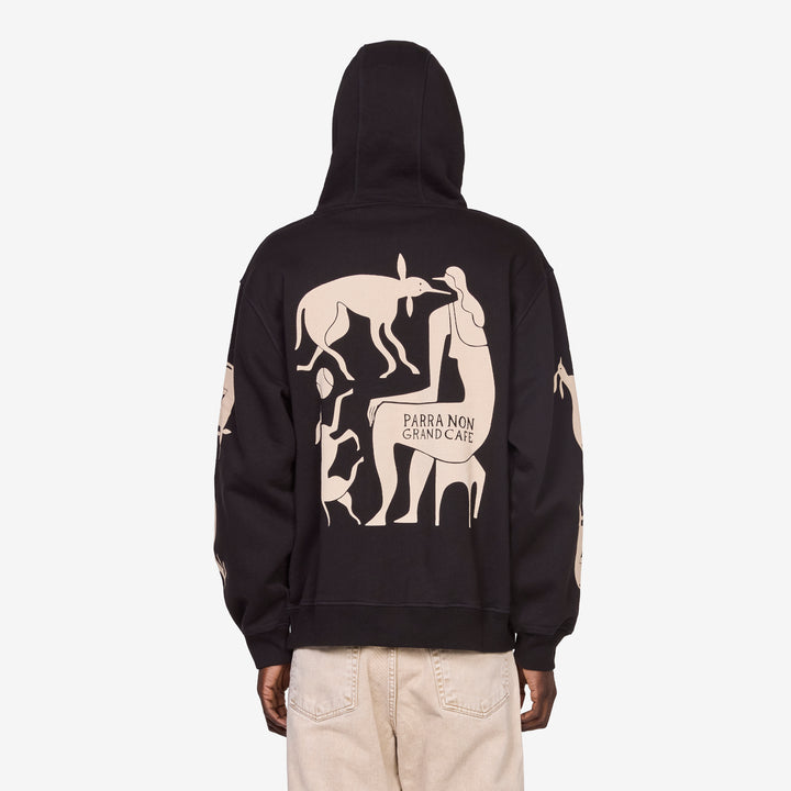 Non Grand Cafe Hooded Sweatshirt Black