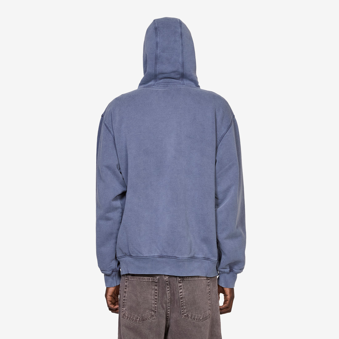 Not Fade Away Zip Hooded Sweatshirt Washed Dark Grey Shirts