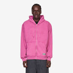 Not Fade Away Zip Hooded Sweatshirt Washed Tyrian Purple