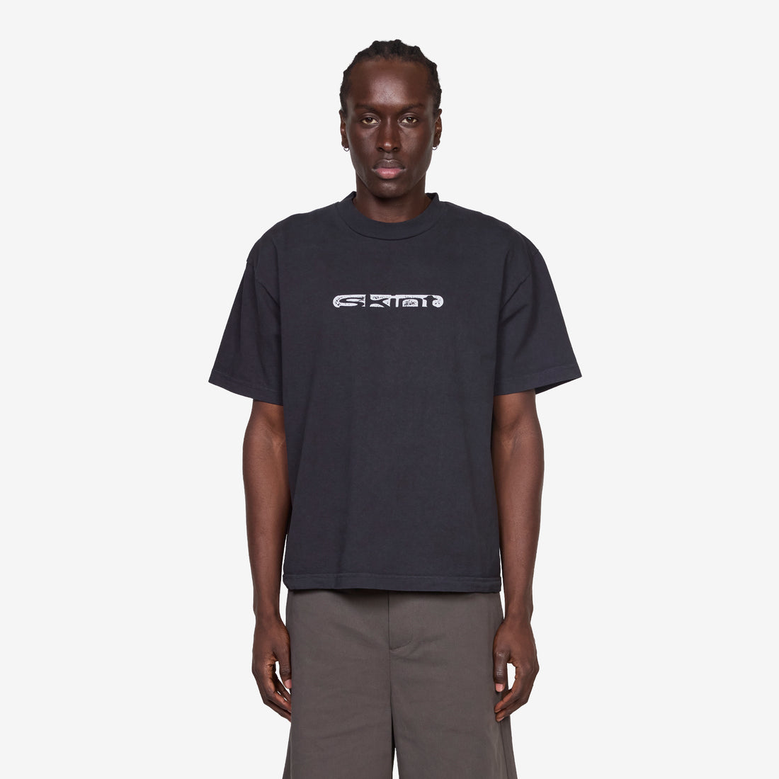 Skint T-Shirt Off Black Tees
