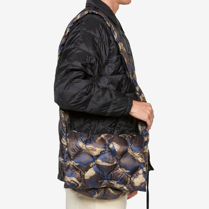 Military Messenger Down Bag (M) Paint Camo Front