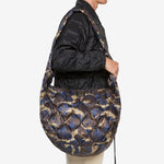 Military Banana Shoulder Down Bag (L) Paint Camo