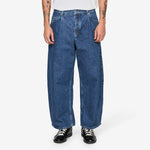 Duma Pleated Denim Jeans Worn Denim