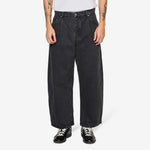 Duma Pleated Denim Jeans Grey Denim