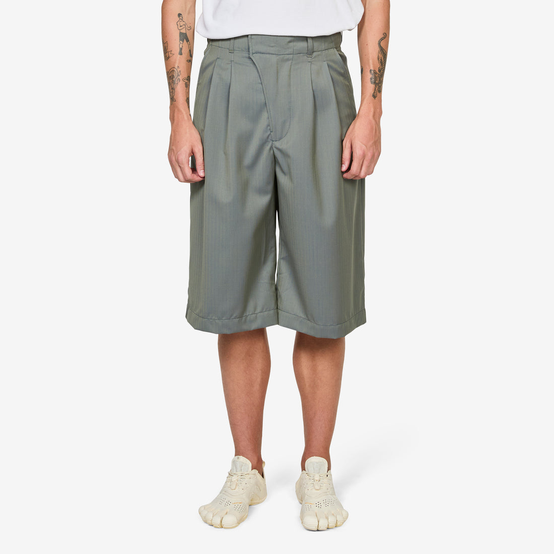 Bermudas 3/4 Wool Short Marine Blue Shorts