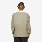 Bee Sun Faded Organic Waffle Serafino Longsleeve Grey | Green