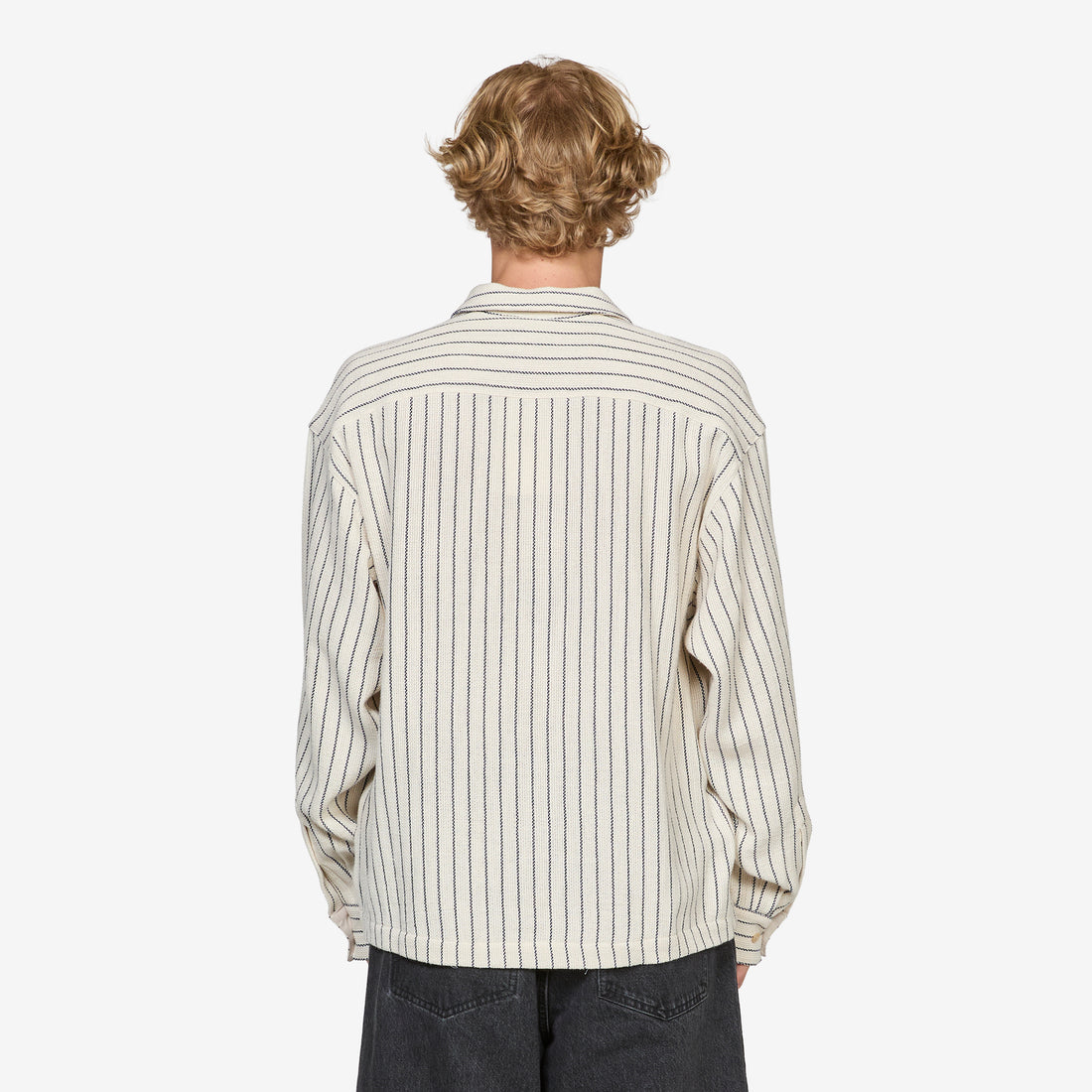 Rumba Shirt Blue Panama Stripe Shirts