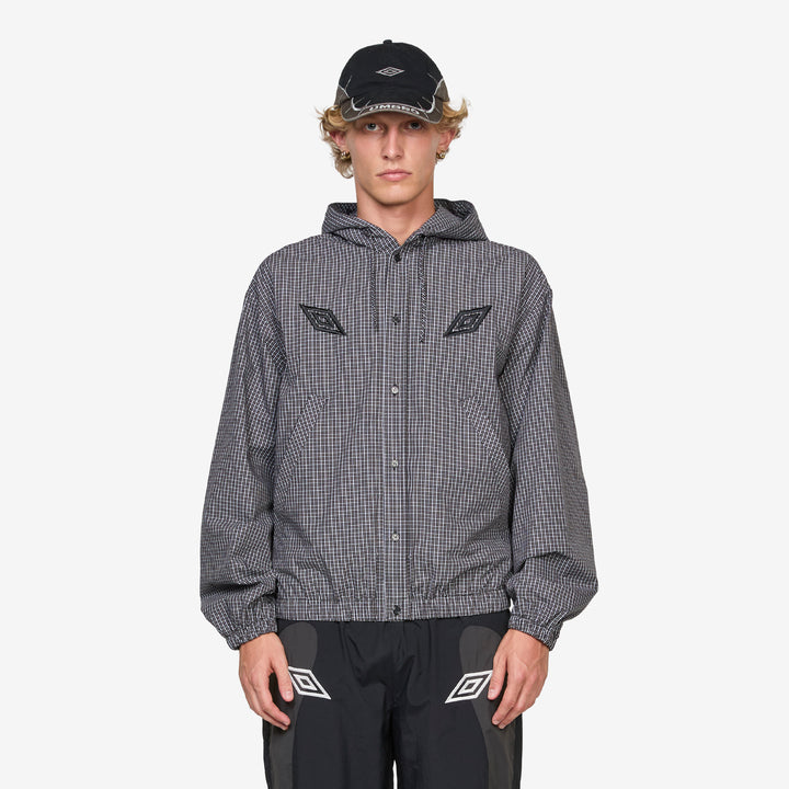 Gingham Masked Shirt Coffee Brown | White | Black