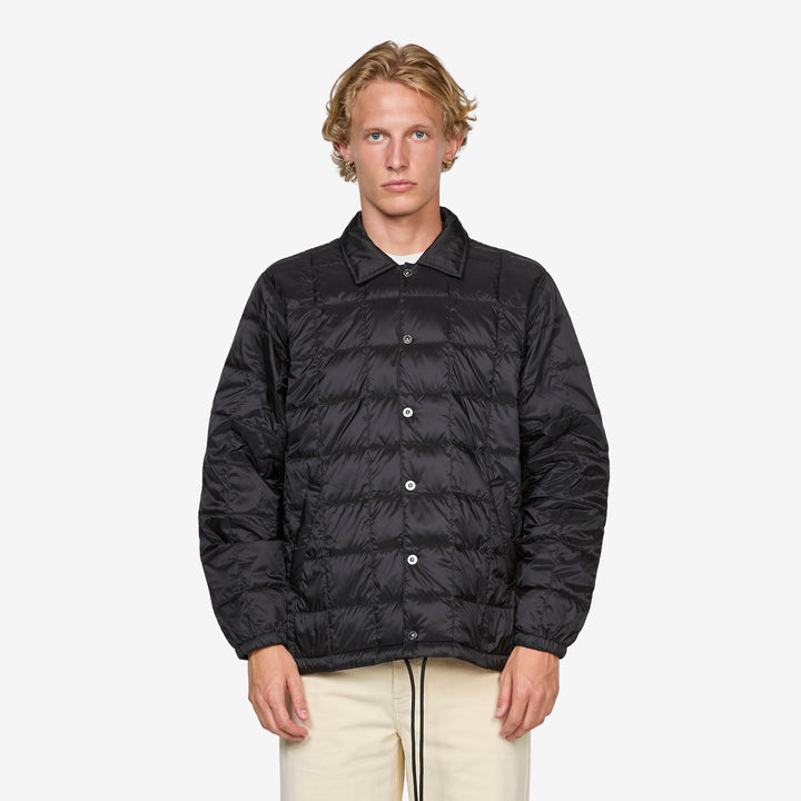 Down Coach Jacket Black Front
