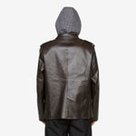 Eco Leather Service Jacket Burnt Brown