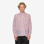 Open B.D. Shirt Nylon Airy Plaid Pink