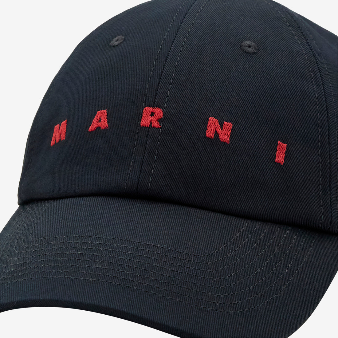 Embroidered Logo Baseball Cap Black Headwear