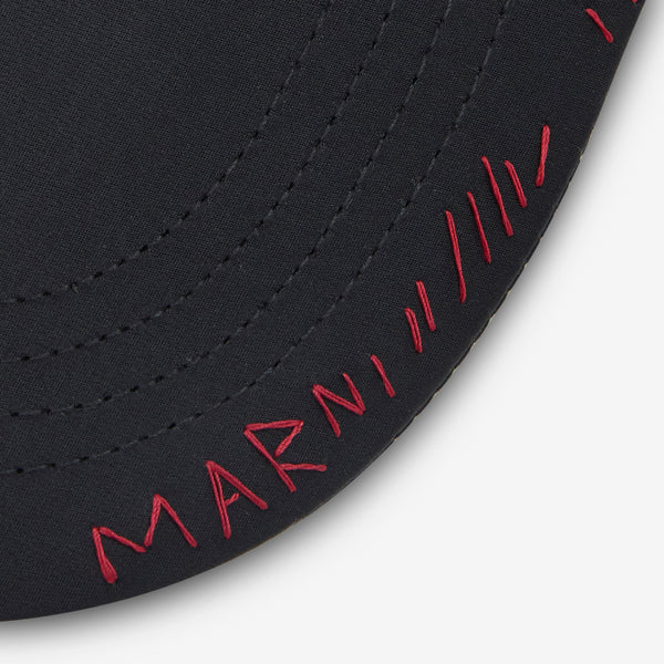 Marni Mending Baseball Cap Black Headwear