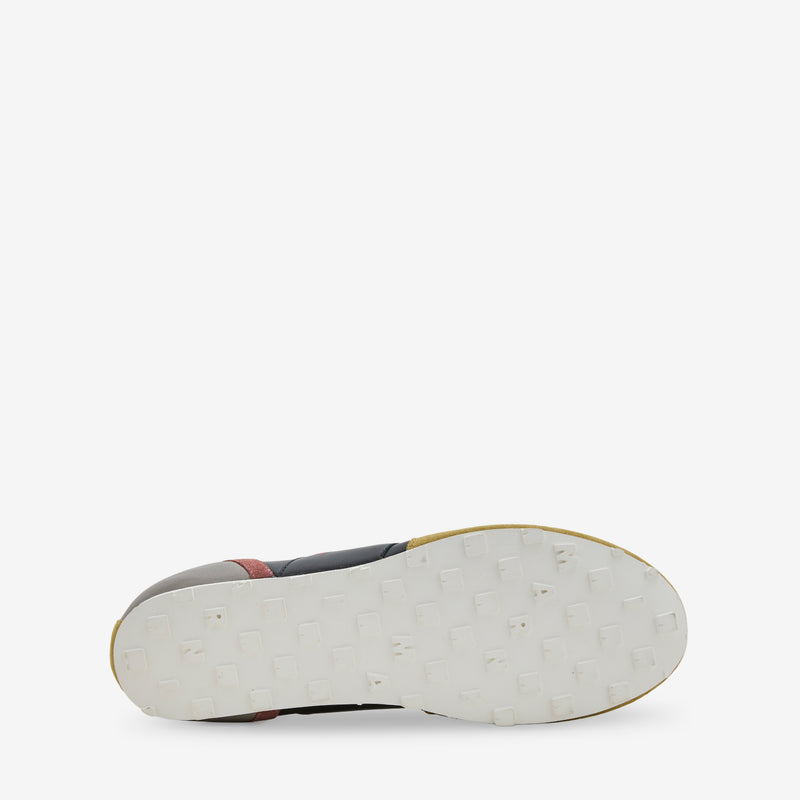 Leather Sneaker Green | Black | Pink | Grey Footwear