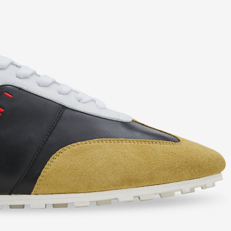 Leather Sneaker Green | Black | Pink | Grey Footwear