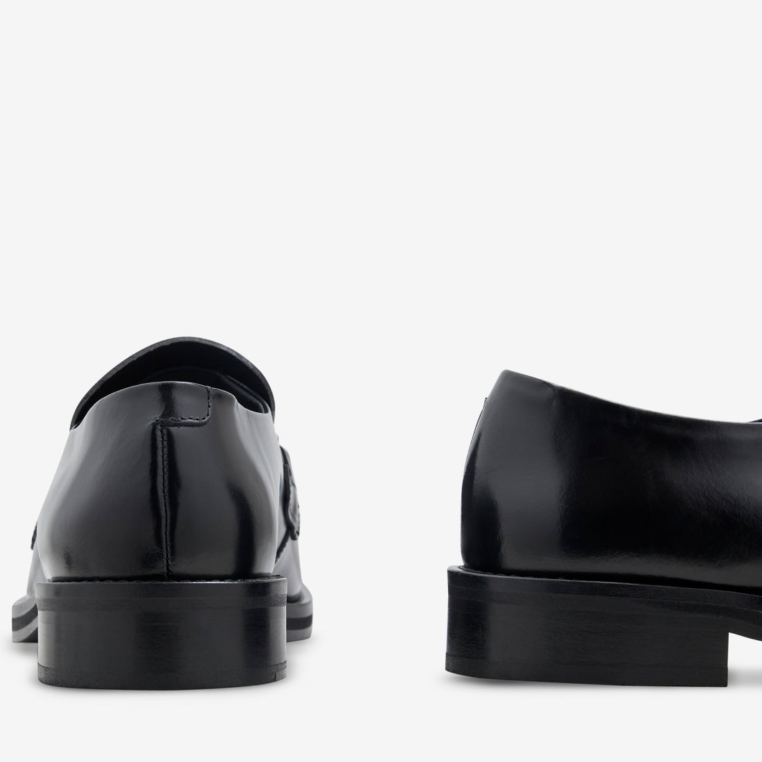 Square Toe Loafer Black Footwear